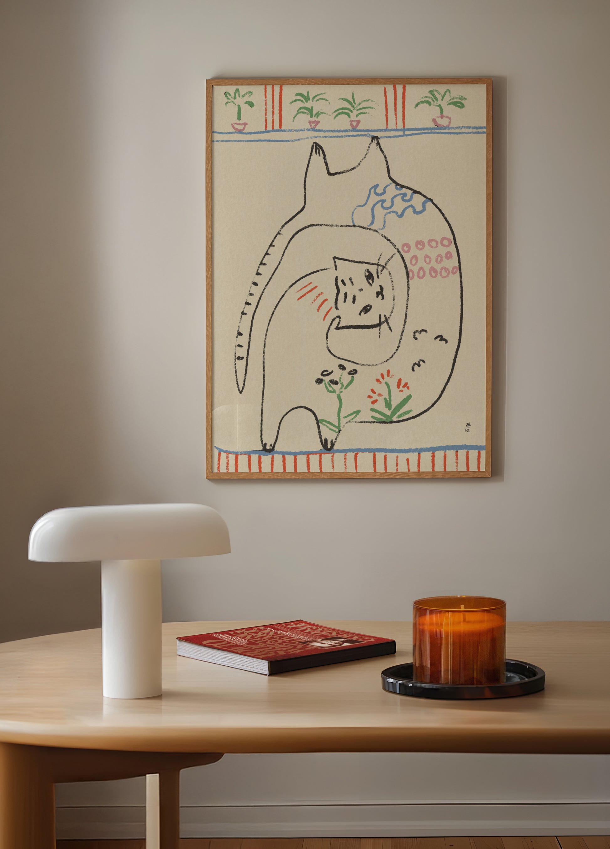Ilustracja zabawnych kotów