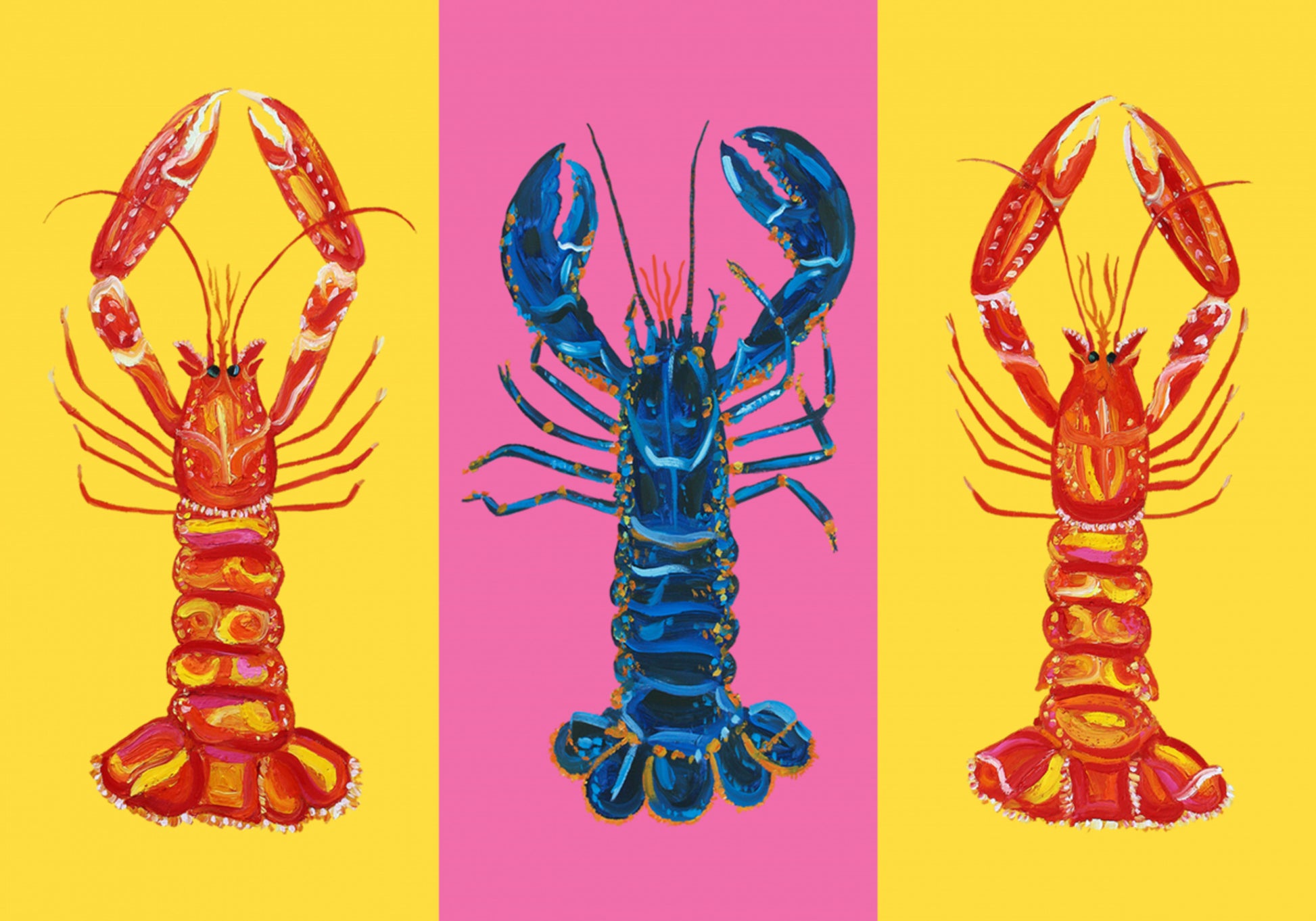Langoustine z homarem Pop Art 2
