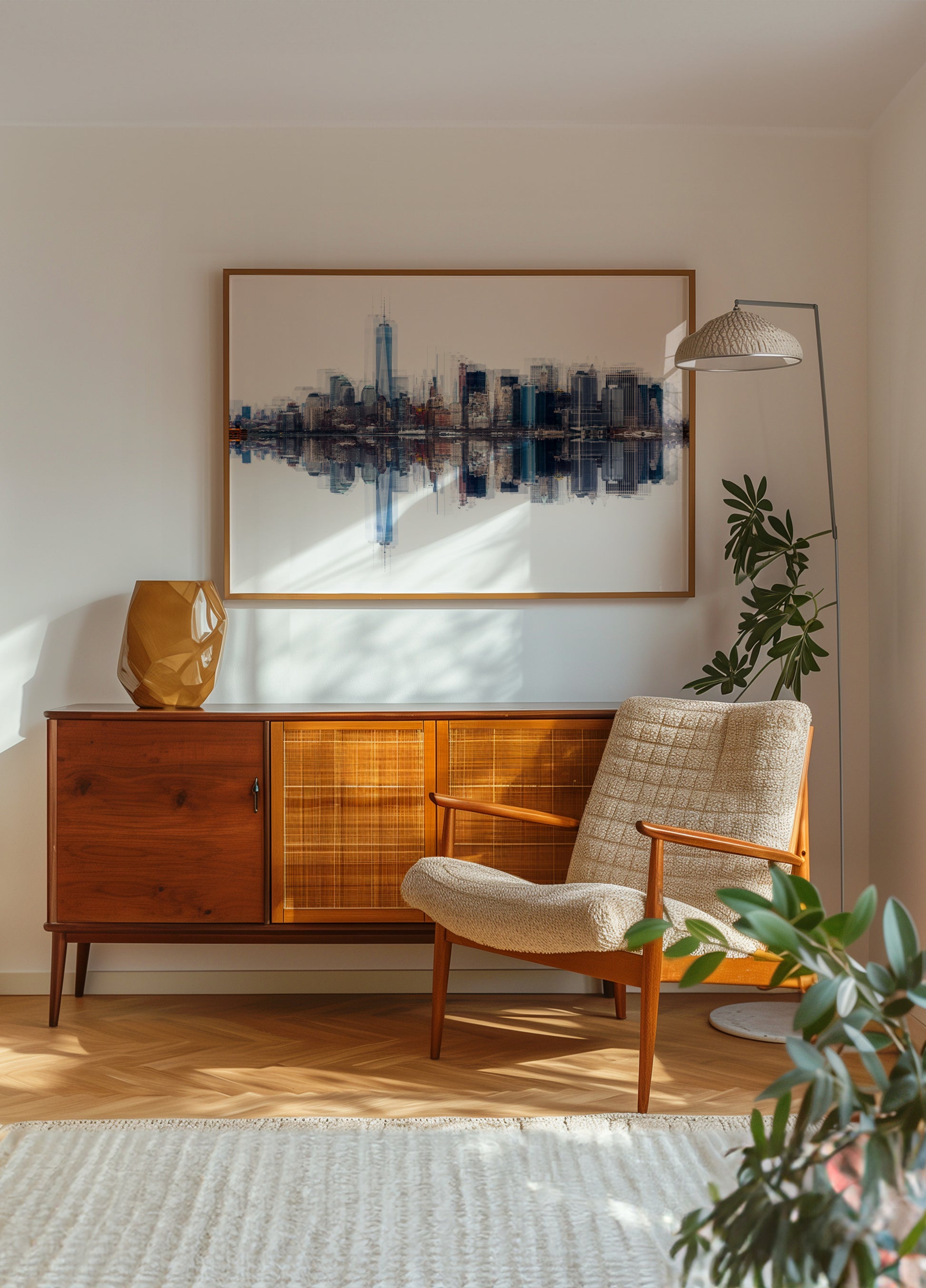 Streszczenie panoramę Manhattanu