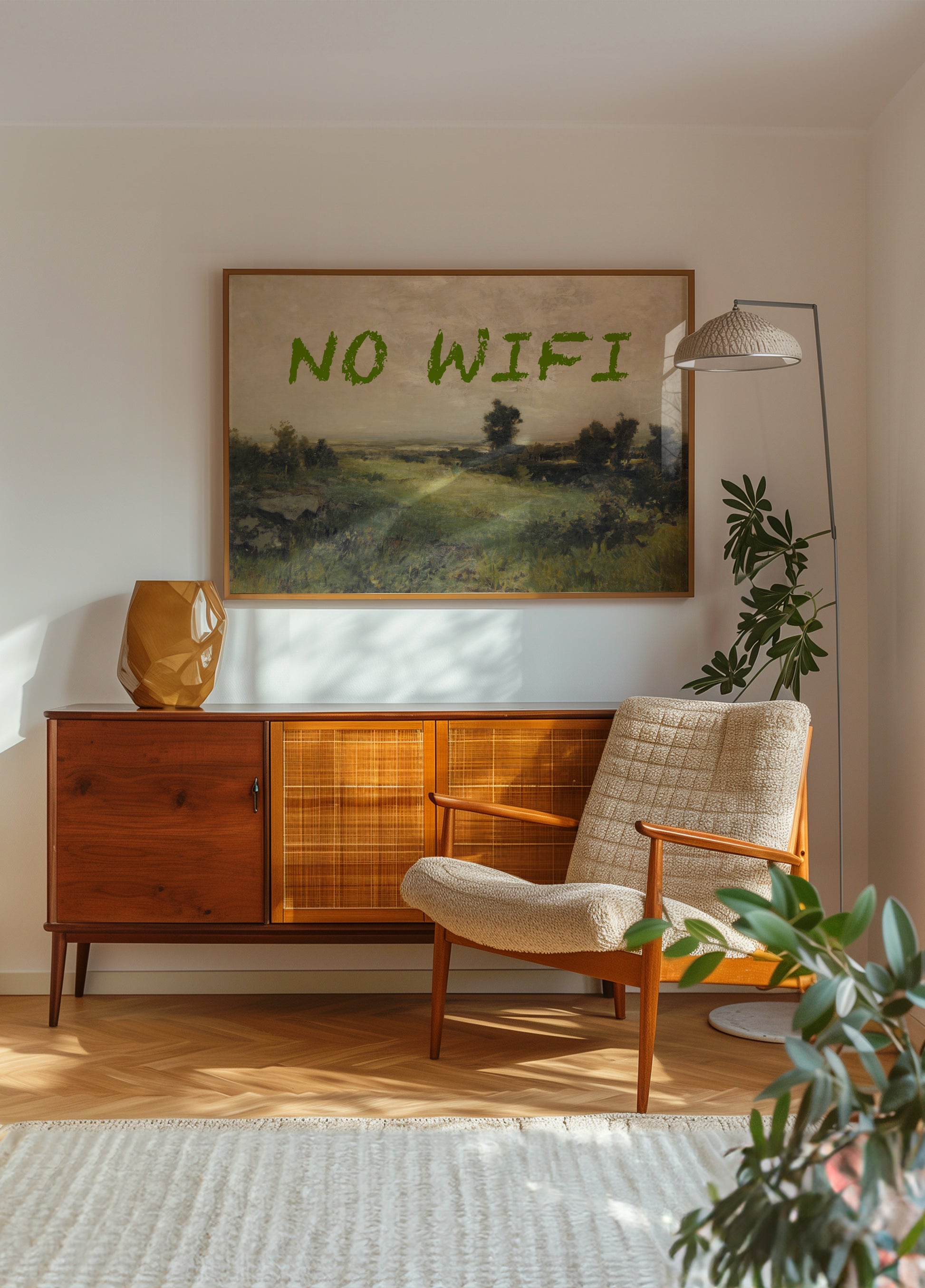 Klasyczny krajobraz Brak Wi-Fi