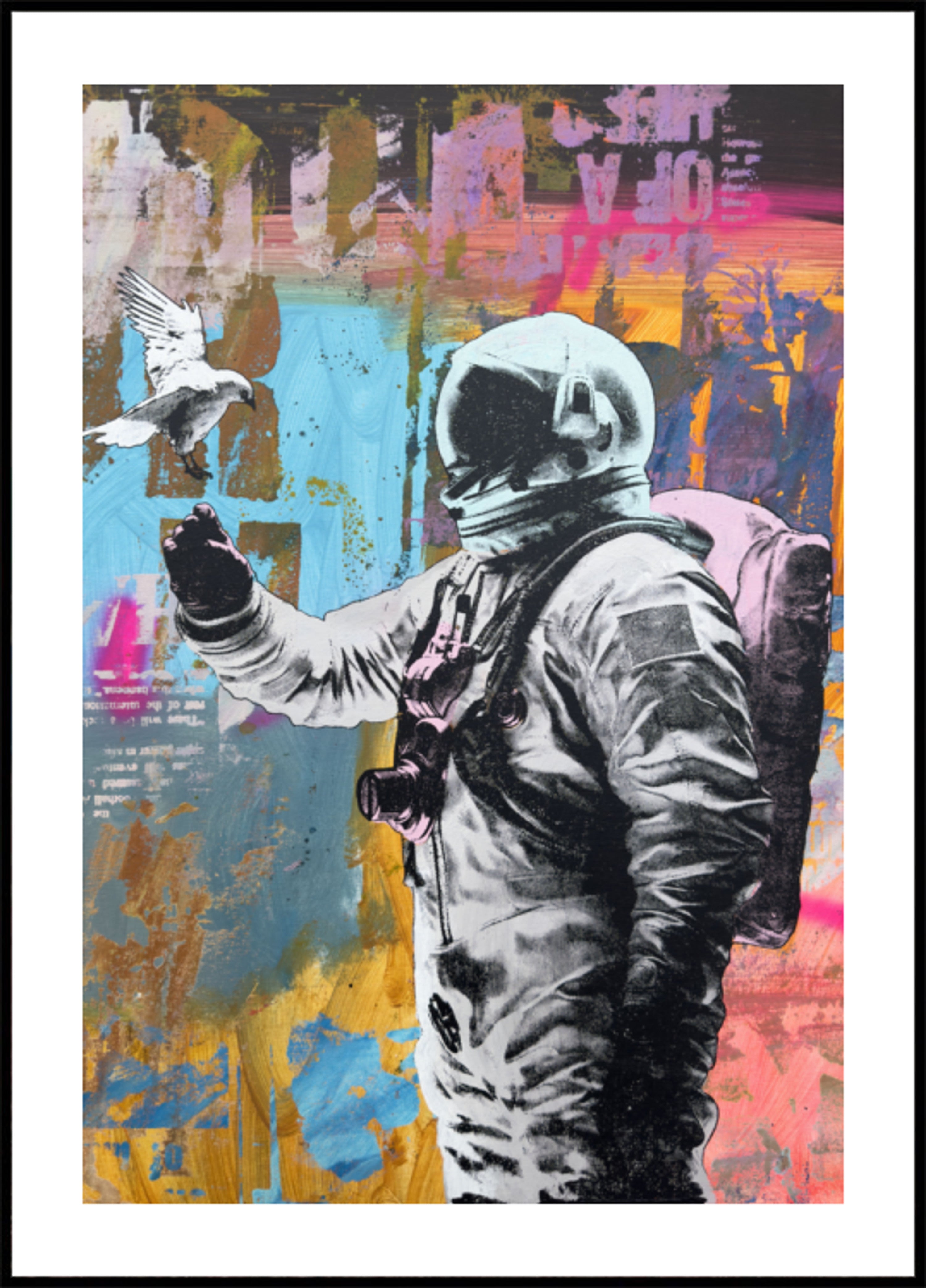 Astronauta spotyka gołębia