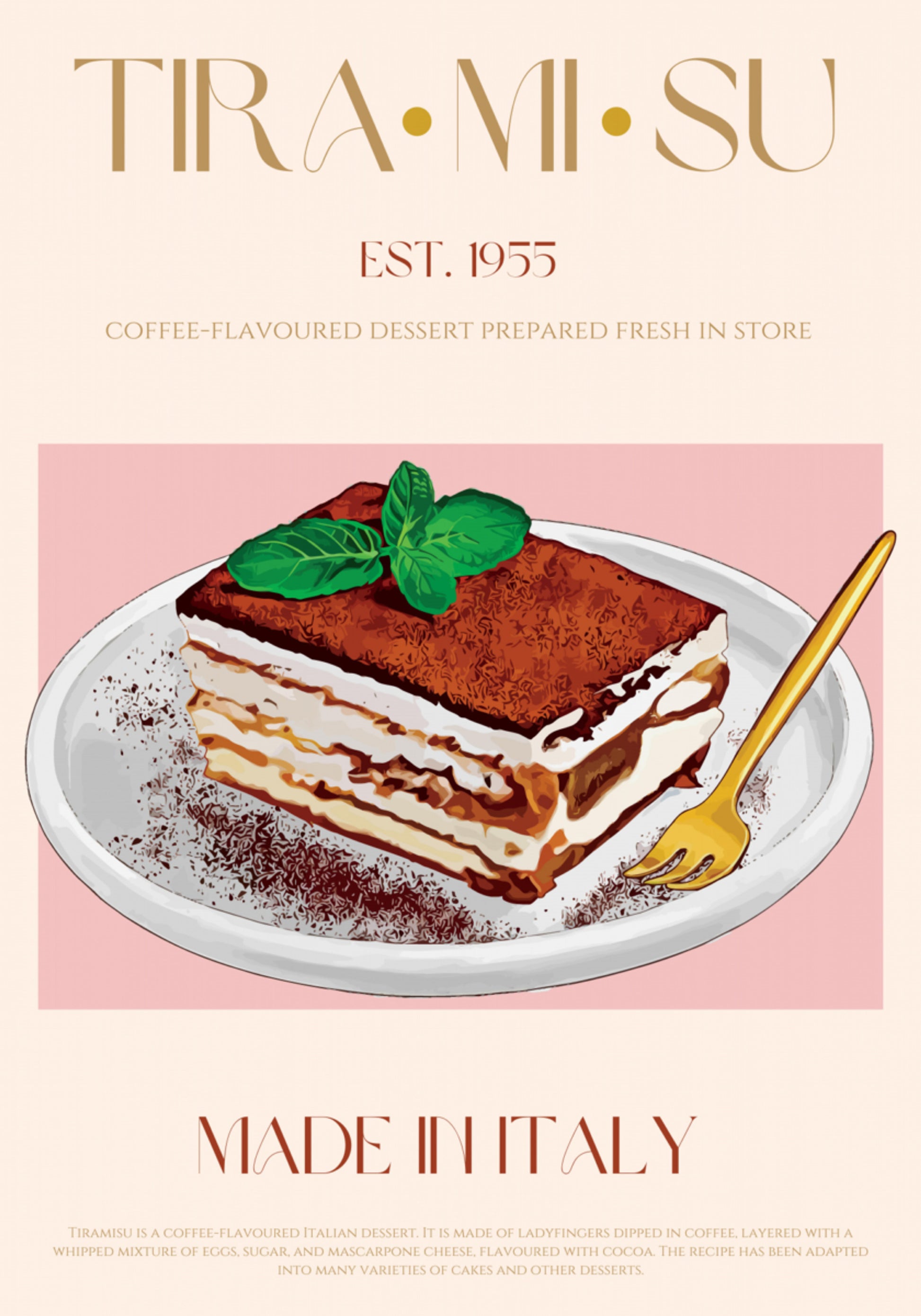 Klasyczne włoskie tiramisu