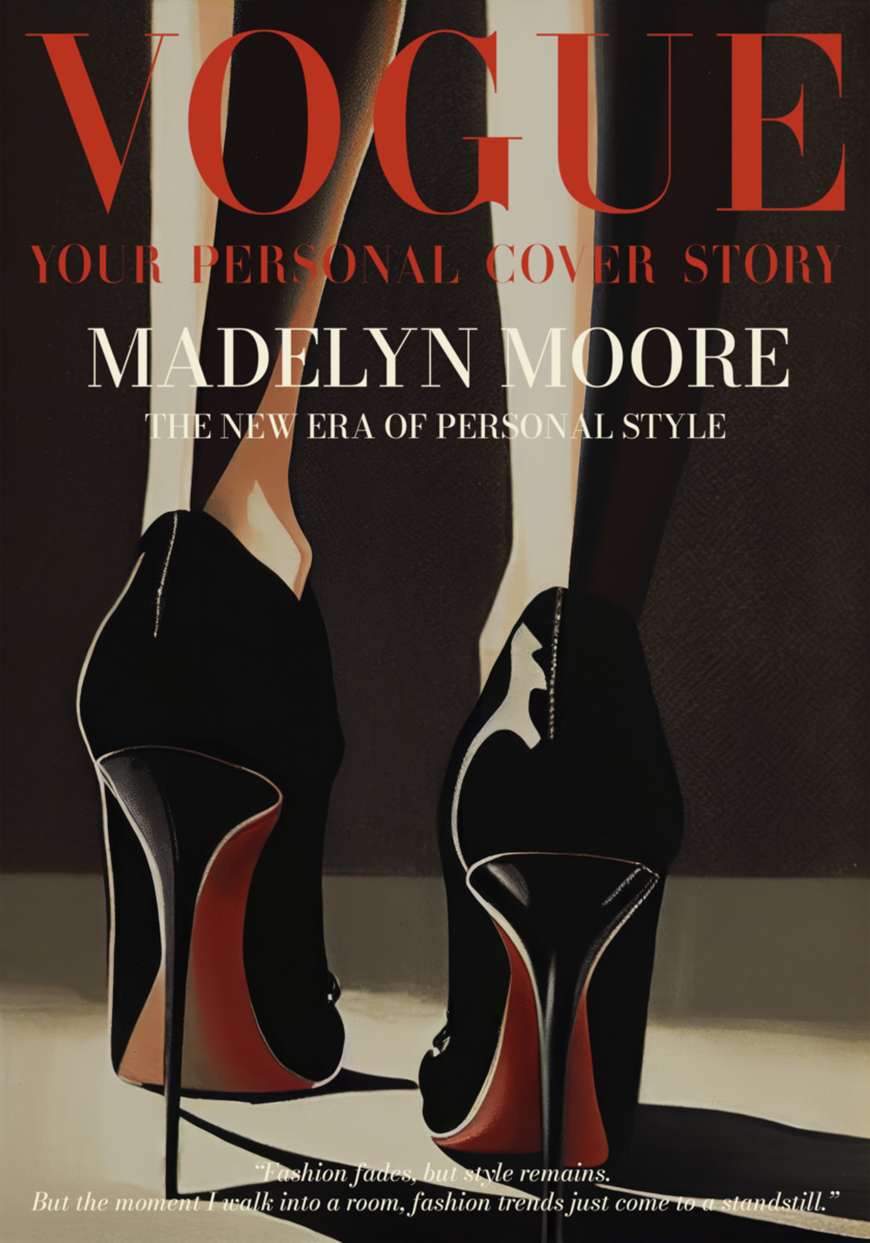 Elegancki plakat mody dla wysokich bohaterów