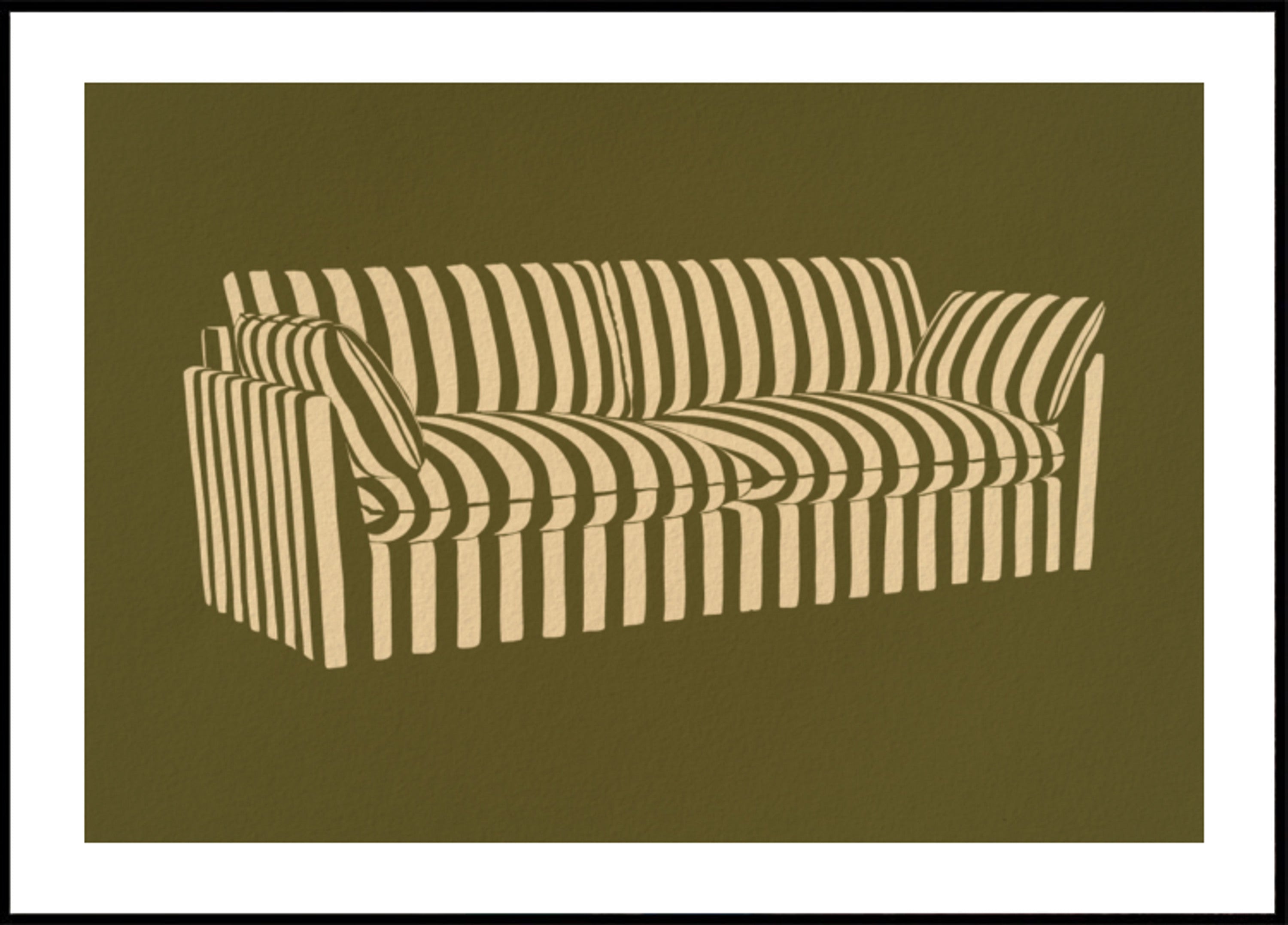 Klasyczna sofa w paski