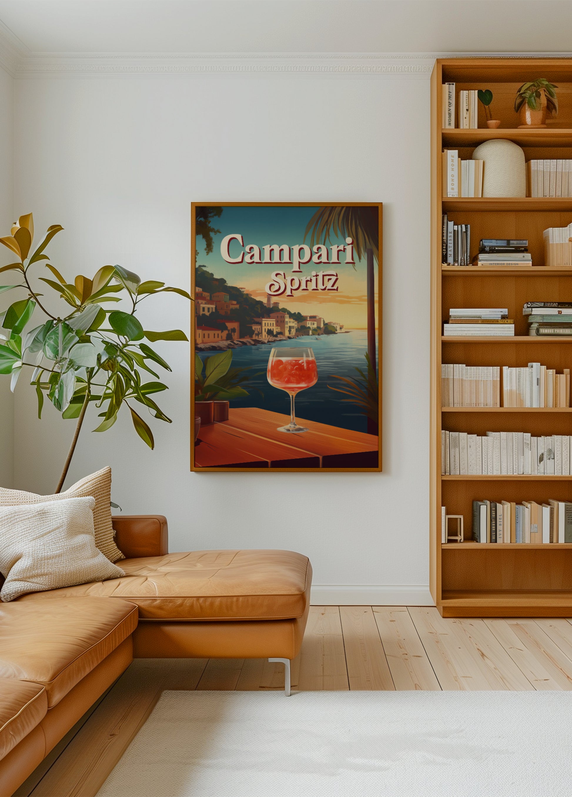 Zachód słońca nad morzem Campari Spritz