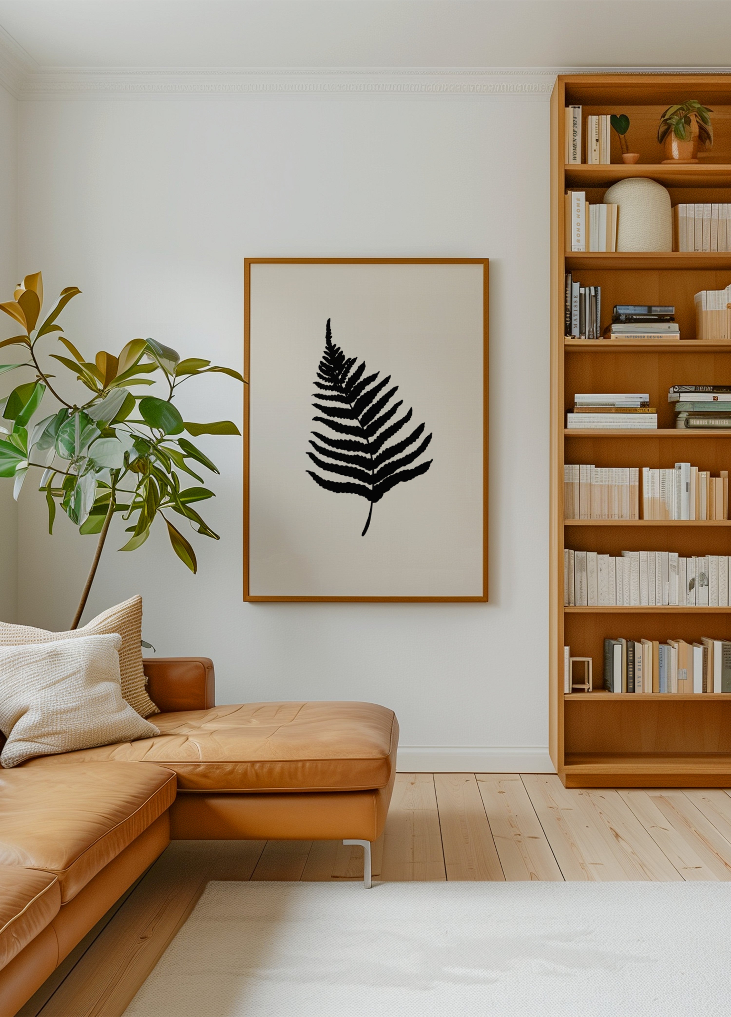 Minimalna sylwetka paproci