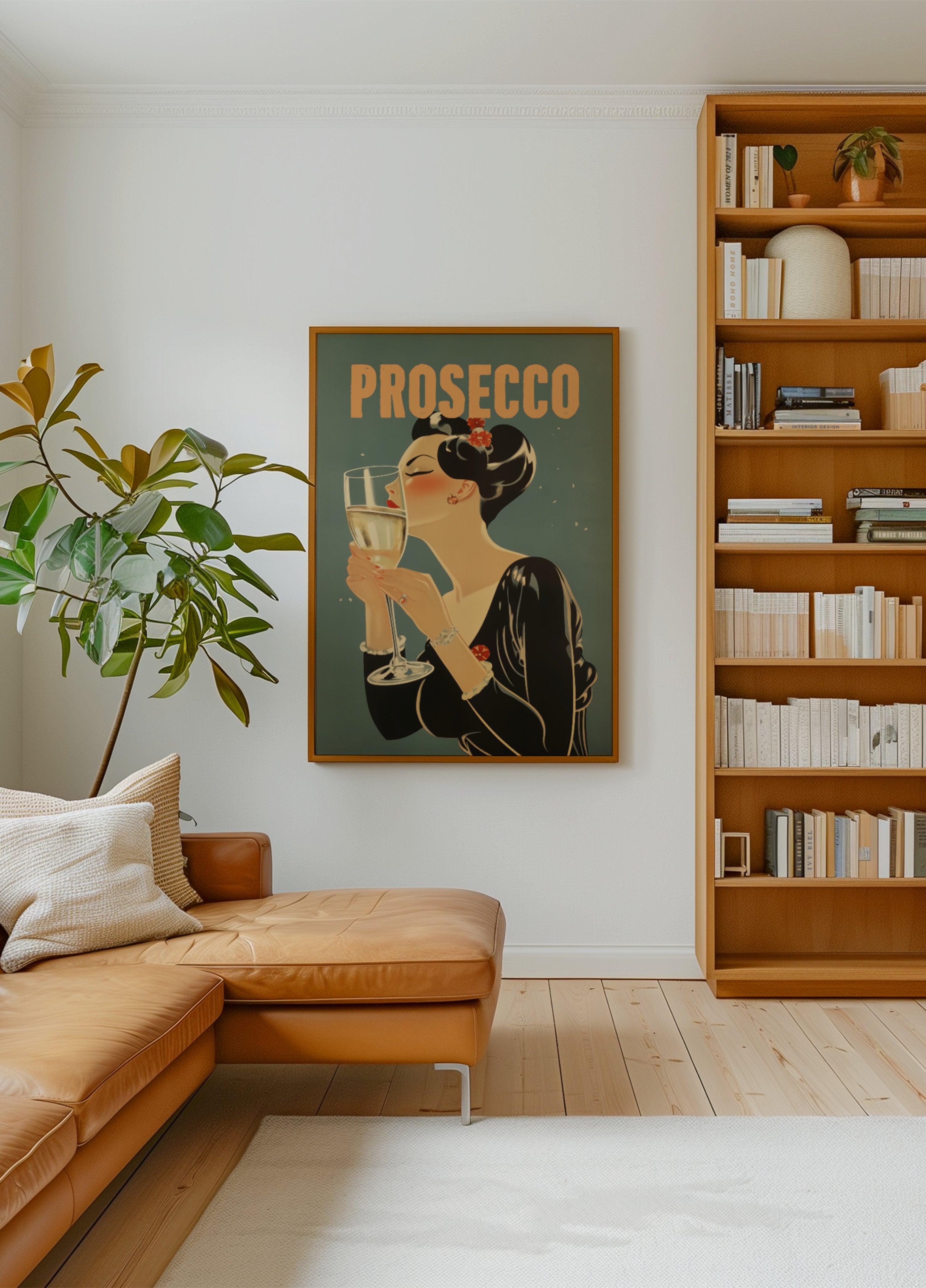 Elegancka kobieta Prosecco