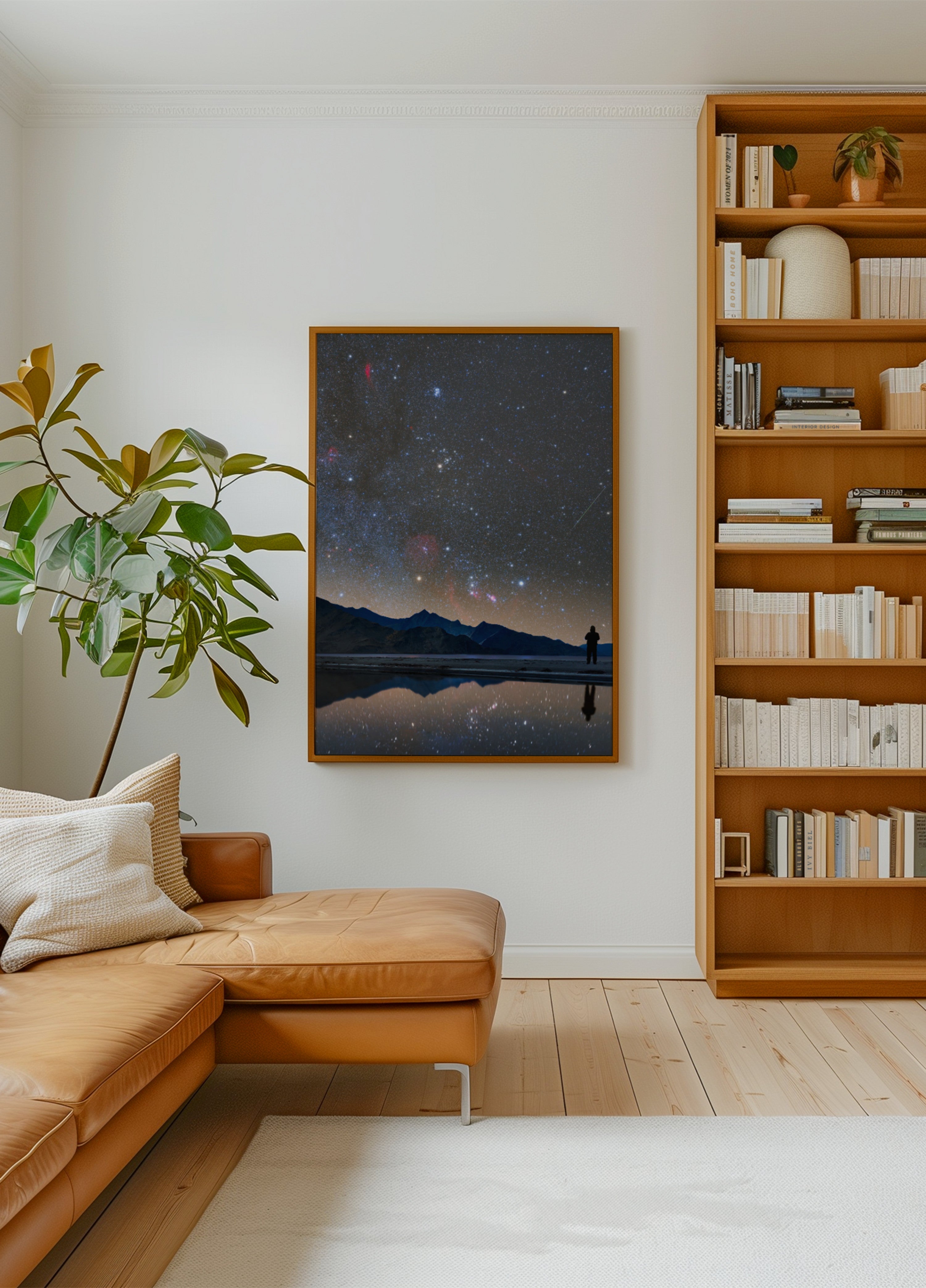 Odbicie nocnego nieba Stargazer