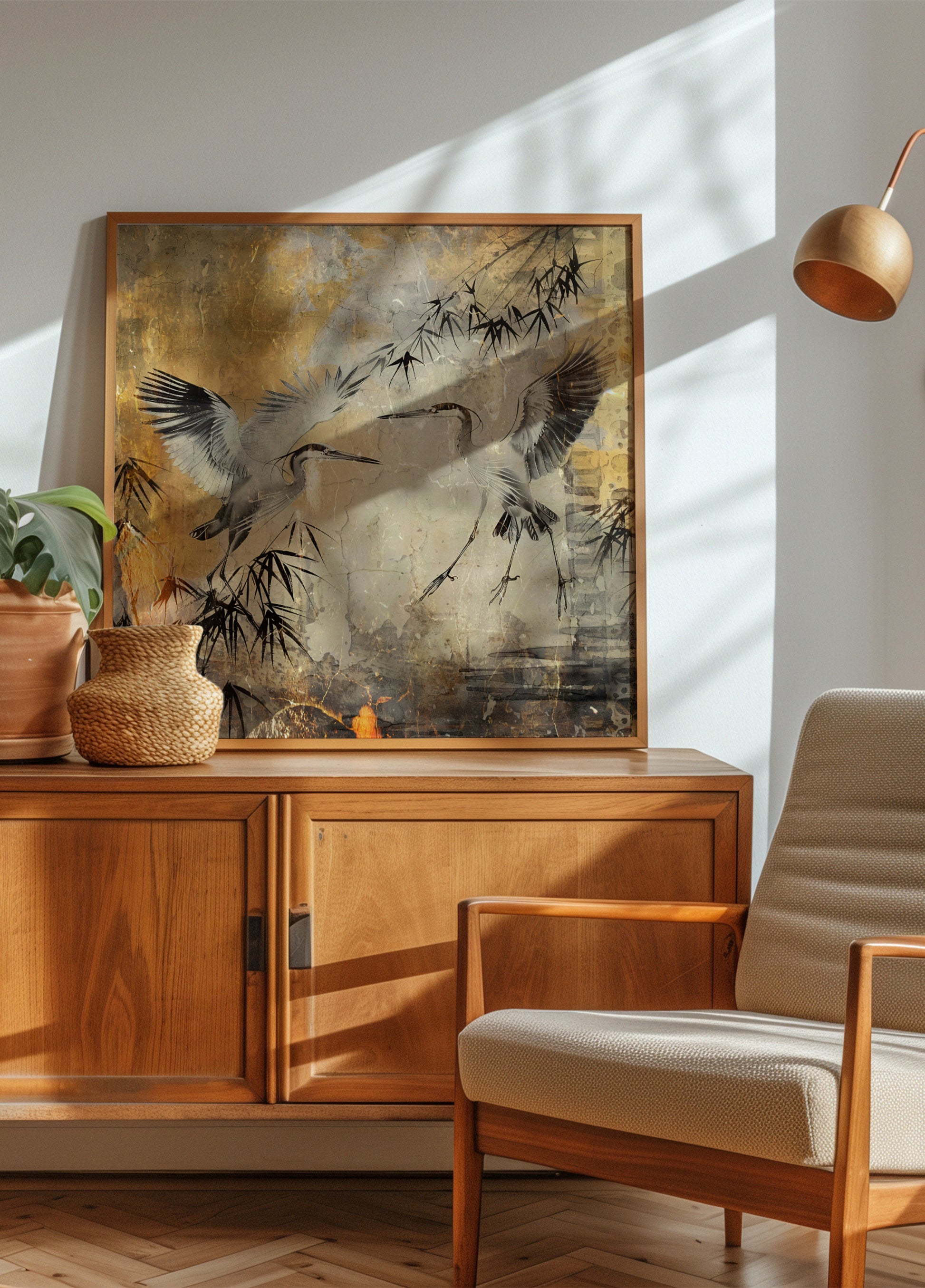Ptak Ptaki Zwierzęta Vintage Art Ilustracja Wallart 25