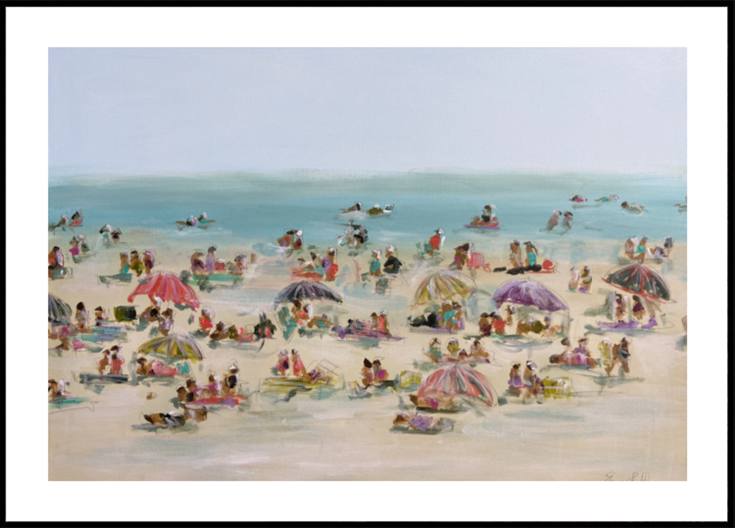 Tętniący życiem dzień na plaży