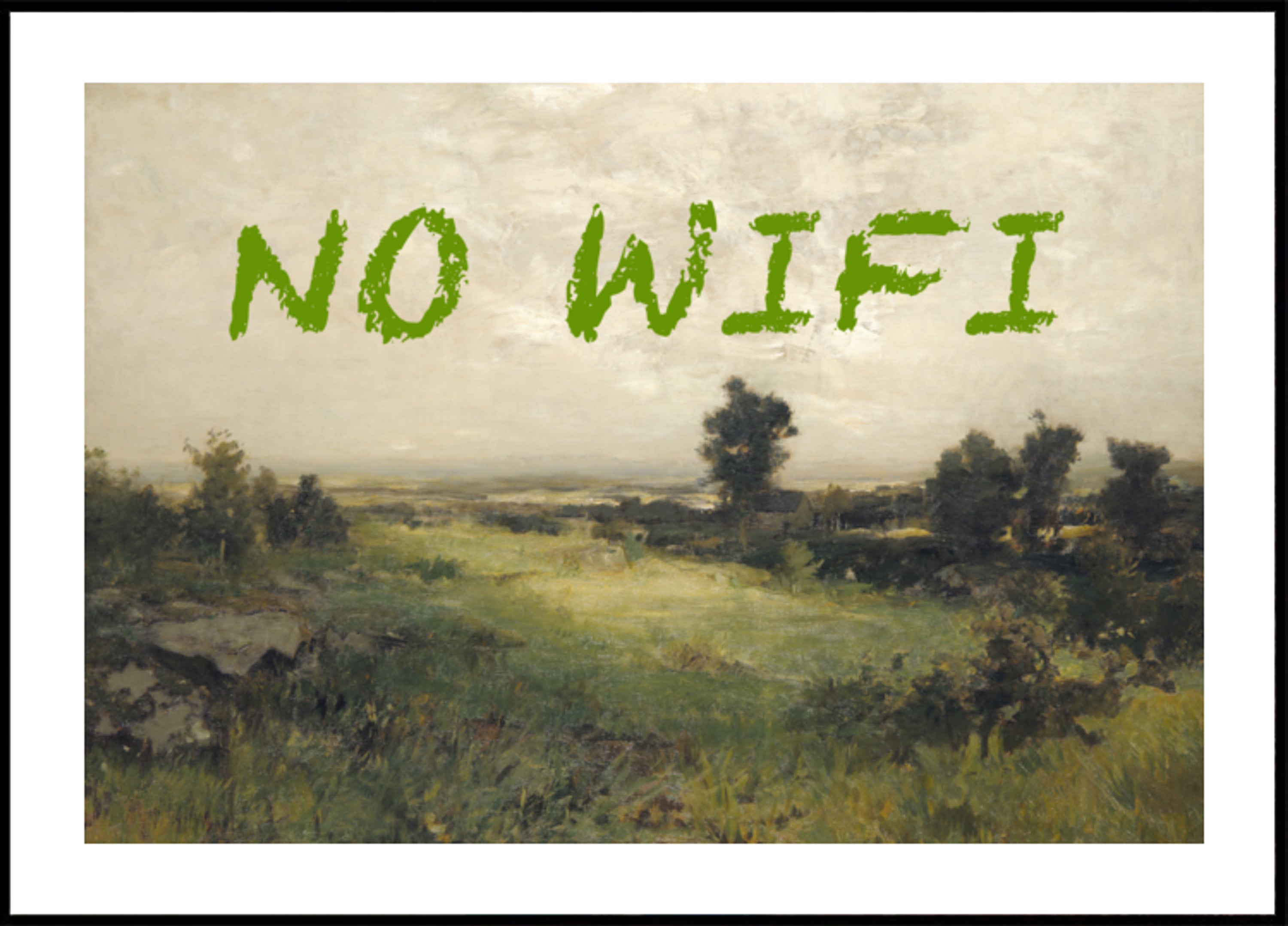 Klasyczny krajobraz Brak Wi-Fi