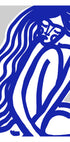 Blue Contours Plakat - Posterbox