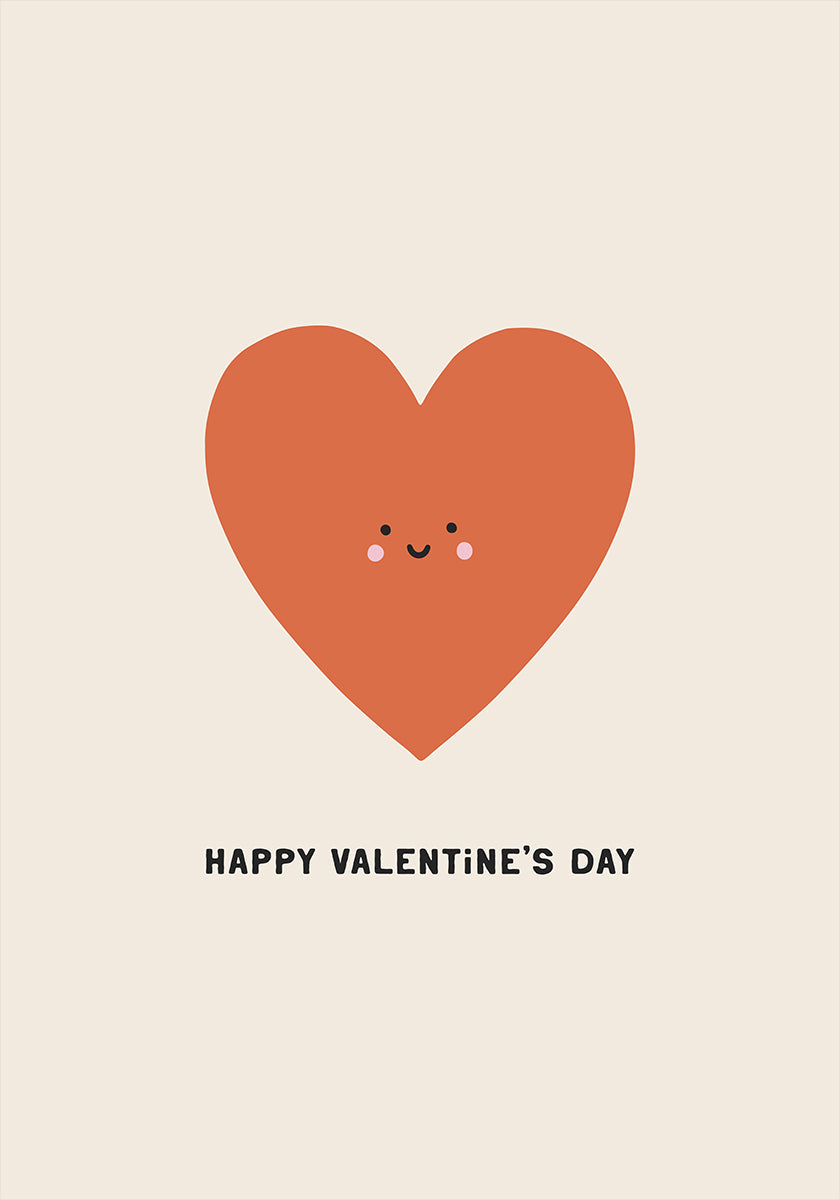 Smiley Heart Love Plakat - Posterbox
